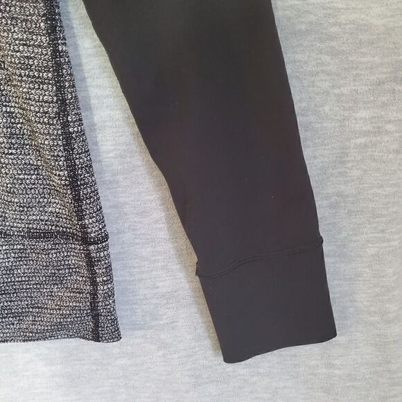 Lululemon Jacket Womens Medium Gray Black Active Yoga Two Tone Full Zip - Picture 4 of 11